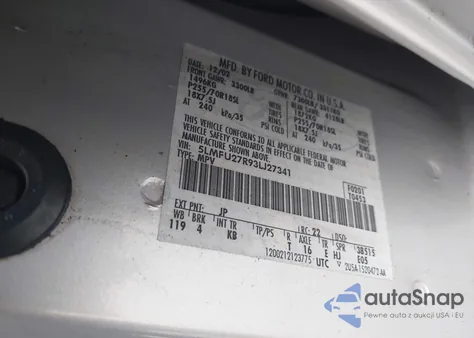 2003 Lincoln Navigator from USA, damaged, VIN 5LMFU27R93LJ27341